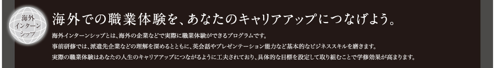 海外での職業体験をあなたのキャリアアップにつなげよう